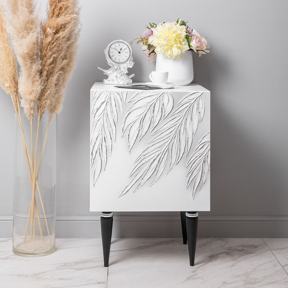 Тумба прикроватная Тропик Классика Айс Найт Сильвер правая