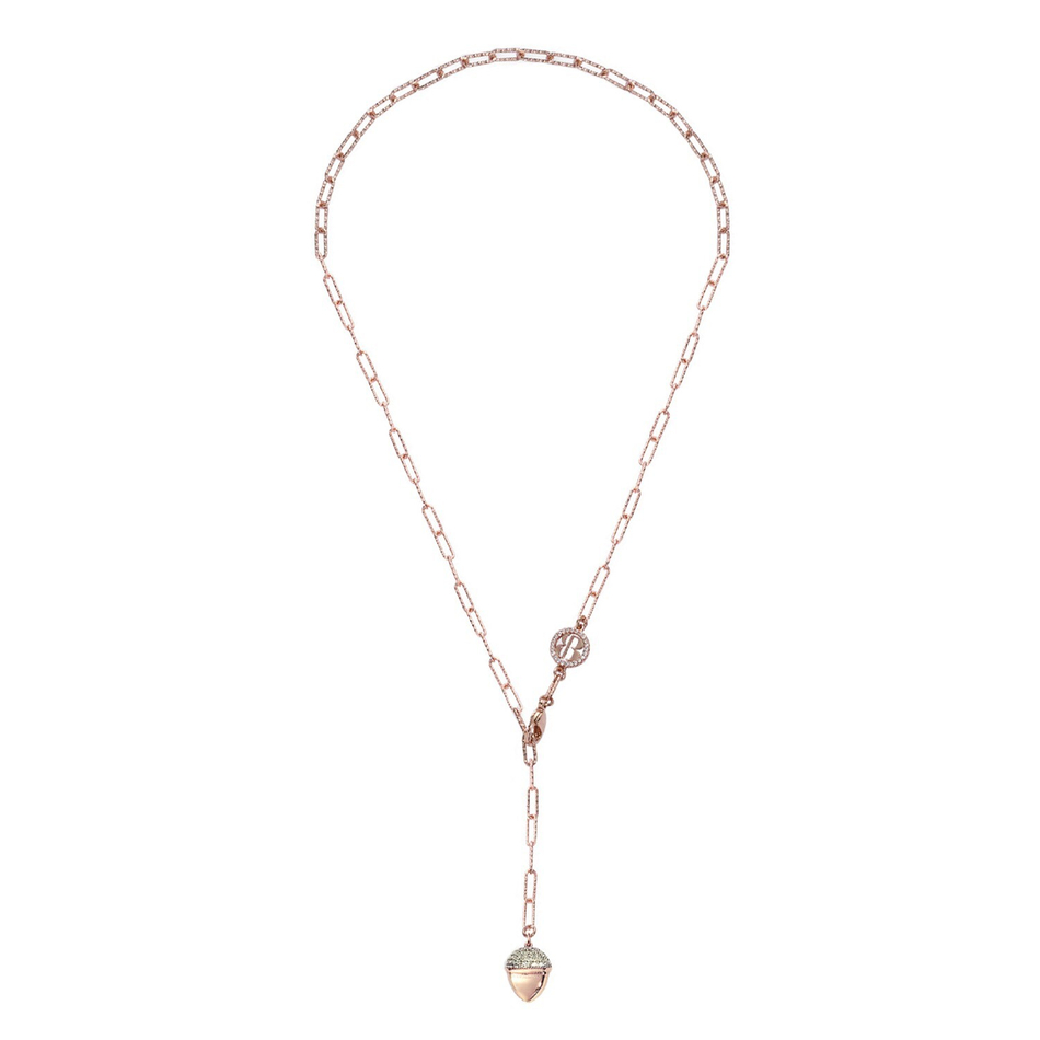 Колье Boccadamo Caleida KGR003RS RG с кристаллами Swarovski, покрытием золотом