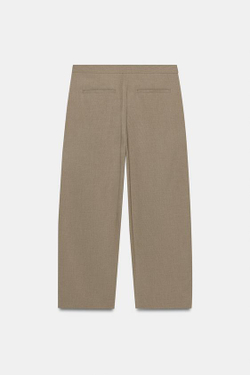 ZARA БРЮКИ С ЗАПАХОМ — ZW COLLECTION, РЫЖЕВАТО-КОРИЧНЕВЫЙ