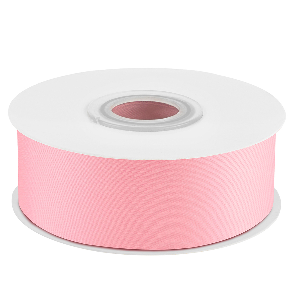 Лента атласная в светло-розовом цвете, в 5 размерах, 1 шт.