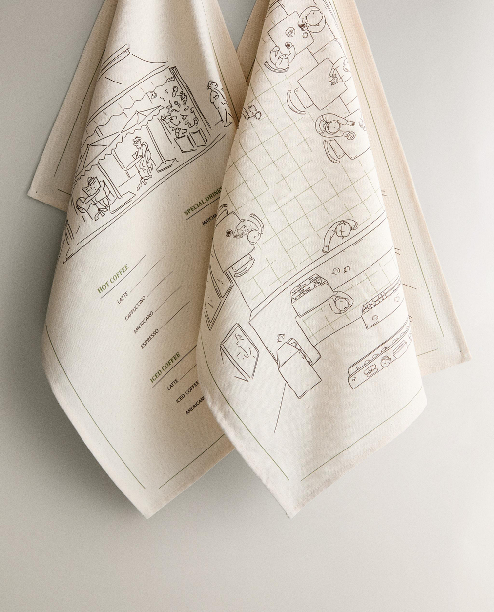 Zara Home кухонное полотенце из хлопка, 60 40 см (комплект 2 шт.) · 7211/026