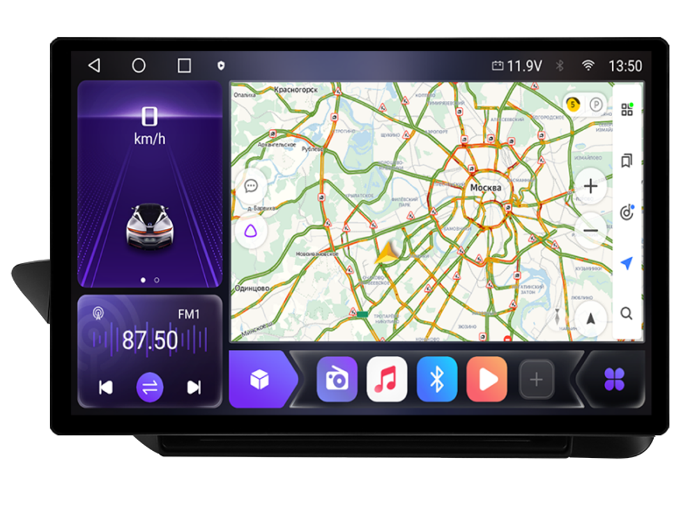 Магнитола Lexus ES250 2012-2015 (взамен монохром экрана) - Carmedia LUX-ES12A/KP-13-464-S10 монитор 13" 2K QLED на Android 12, ТОП процессор, CarPlay, 4G SIM-слот, джойстик в комплекте, 4/64ГБ