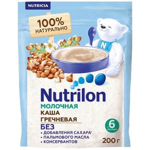 КАША NUTRILON МОЛОЧНАЯ ГРЕЧНЕВАЯ 200ГР