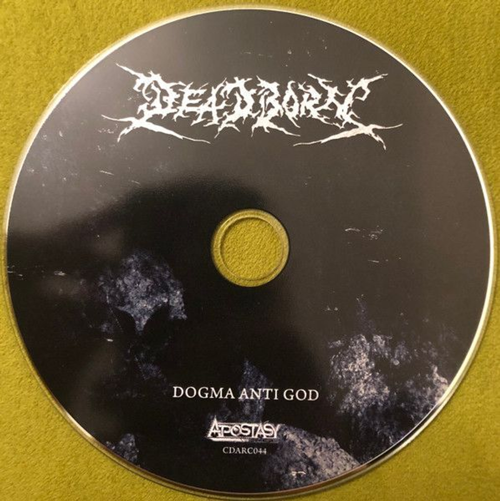 DEADBORN - Dogma Anti God, музыкальный компакт диск, techno death metal