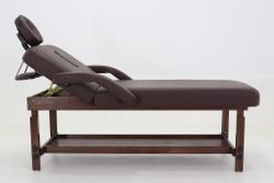 Массажный стол стационарный Med-Mos FIX-1A (SW2.31.10) мягкий, Коричневый