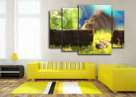 Модульная картина "Две улитки"