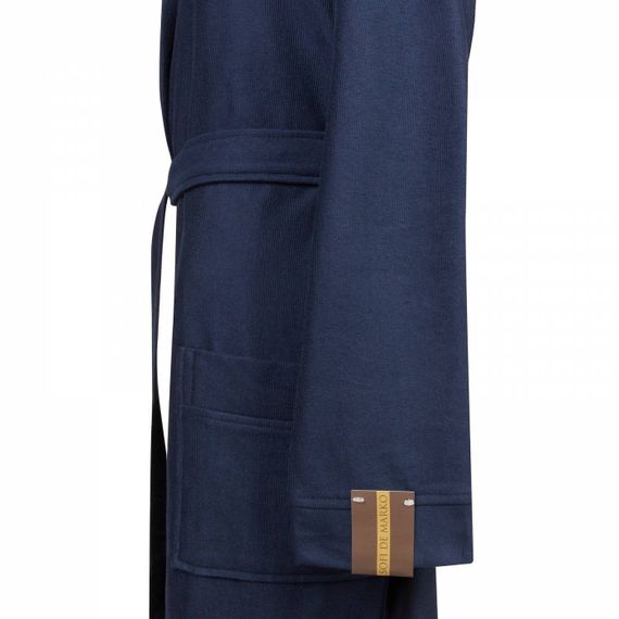 Марвин (синий) М Мужской Халат с капюшоном