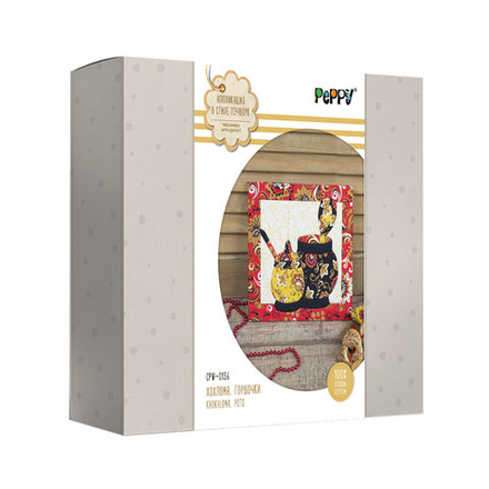 Наборы для творчества "Аппликация в стиле пэчворк" "PEPPY"   CPW-0136   "Хохлома Горшочки"