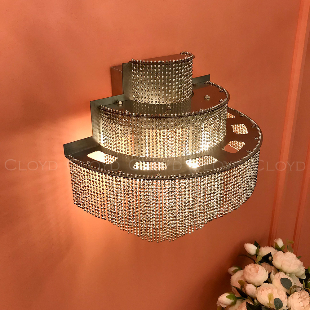 Бра Cloyd ONASSIS W3 / выс. 27 см - хром (арт.20371)