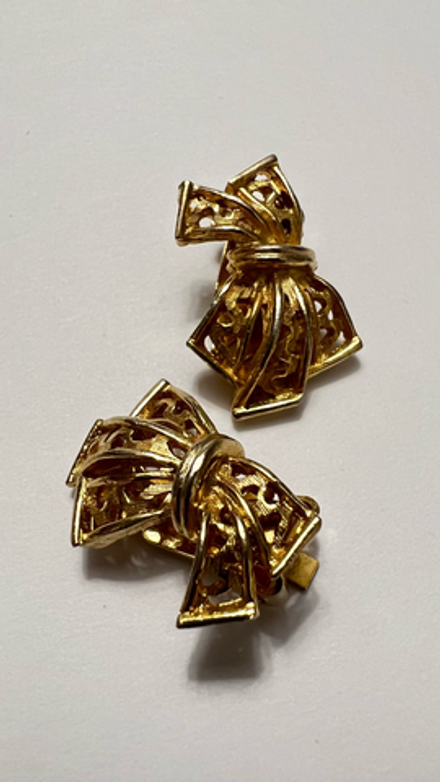 Винтажные клипсы бантики