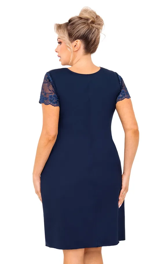 Livia nightdress plus Dark blue