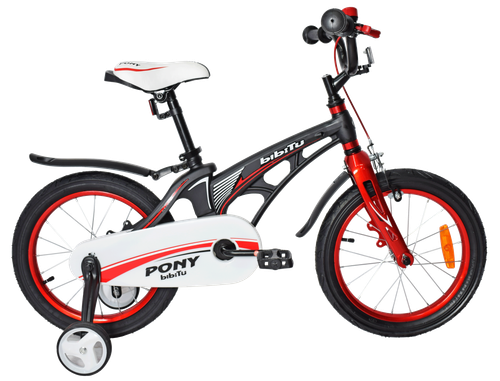 Велосипед 16" BIBITU PONY, черный