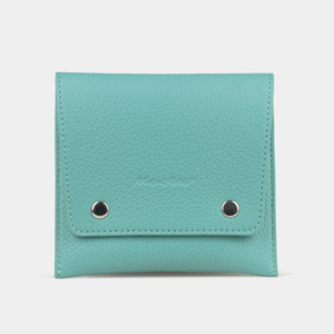 Кофр для украшений Grand из кожи теленка, цвета тиффани