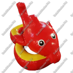 Надувной водный аттракцион "Красный дельфин" 2,2*1,5*0,6 м