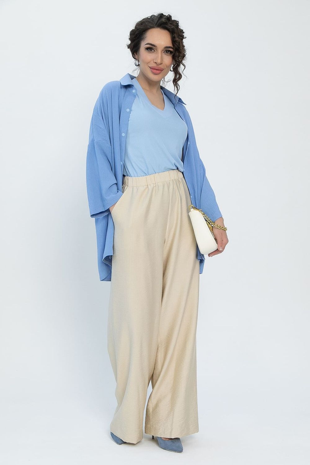 Рубашка Медея (голубая) Б13465-13М LT Collection