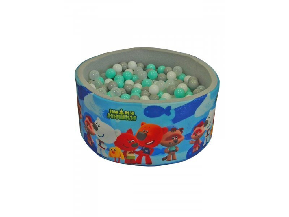 Бассейн серый с мятными шариками Ми-ми-мишки — 9-0164