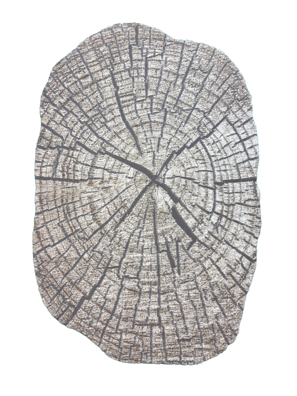 Ковер Safir 00839C Grey/Brown Нестандартная (1.16 х 1.8)