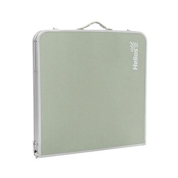 Набор мебели, стол + 4 табурета (сталь) (HS-TA-21407+HS-21124-G) Helios