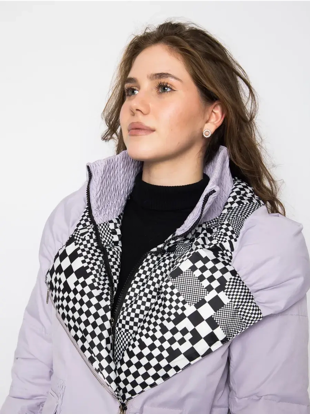 Куртка зимняя удлиненная с капюшоном