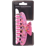 Заколка - краб для волос «AKS - VIENTO», микс 6 цветов, классика, 9,5*3,5см