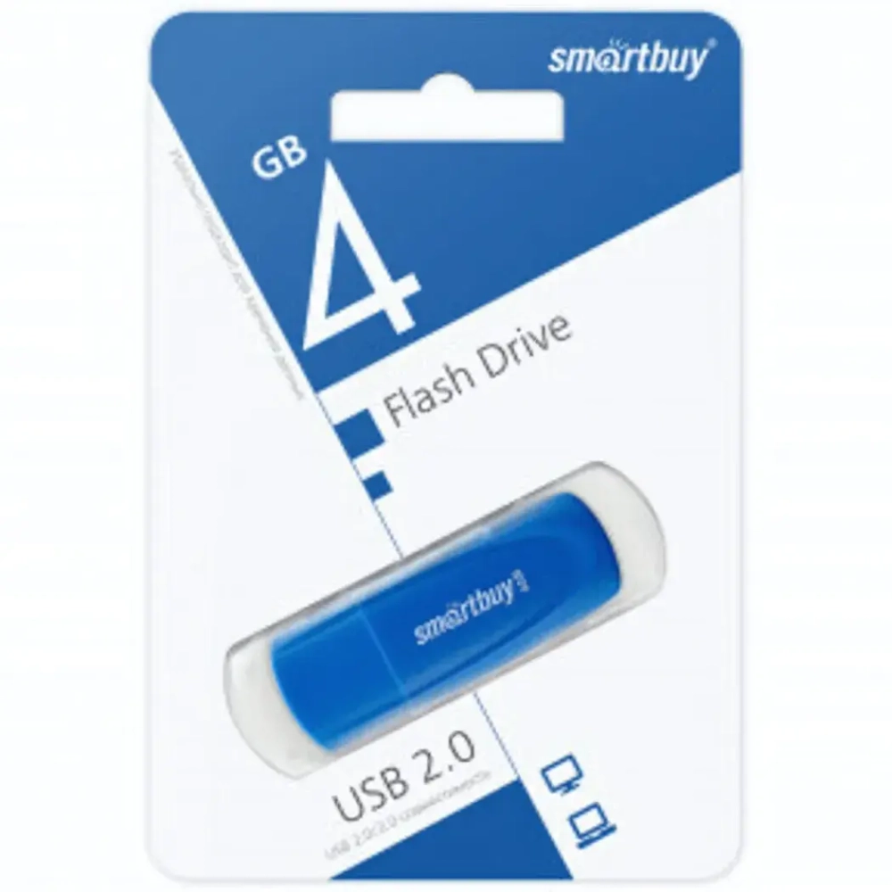 Флеш-накопитель 4 Gb Smartbuy Scout Blue
