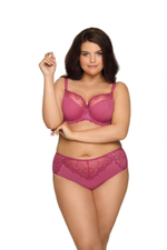 Бюстгальтер с полусшивными чашками с изысканным кружевом (Размер: 100C) (Цвет: белый)