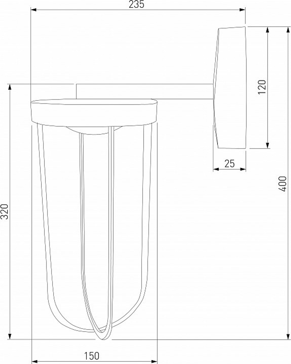 Светильник на штанге Elektrostandard Ritz Ritz (35183/D) черный