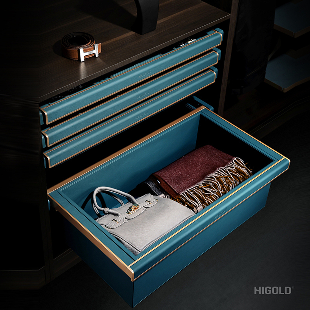 Кожаный ящик для хранения, 510x465x251 мм