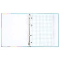 Тетрадь на кольцах А5 175х215мм, 120л, твердый картон, клетка, BRAUBERG, кросс-серия PASTEL, 405198