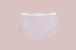 Белые трусики-стринги с высокой талией Glow (Размер: 38) (Цвет: белый)