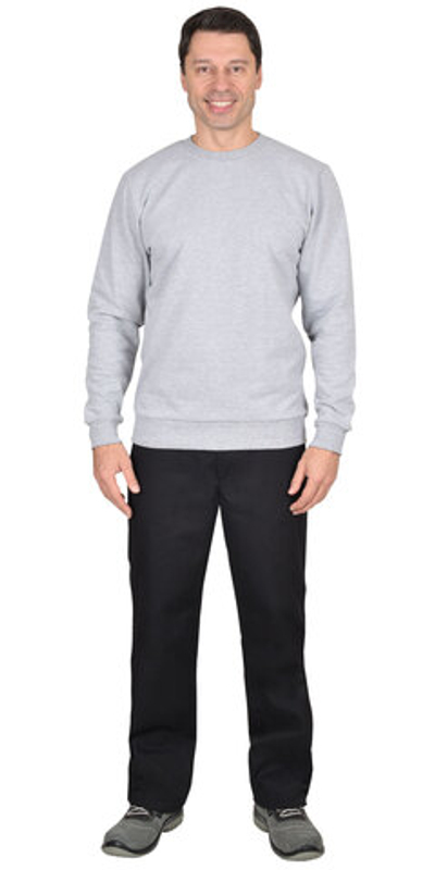 Толстовка длинный  рукава  меланж