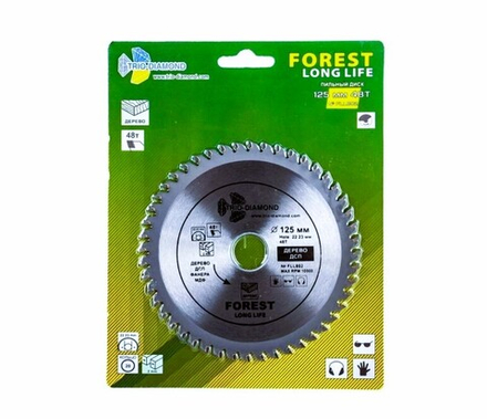 37703-22 Диск пильный по дереву 125х48Тх1.8х22 мм