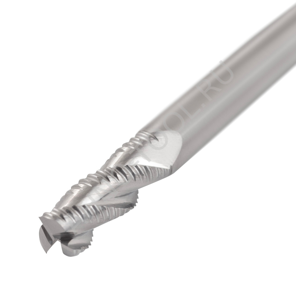 Фреза твердосплавная обдирочная 20мм (L=100, l=50, хв=20) Z3 30° по алюминию и цвет.металлам BRAL-3W