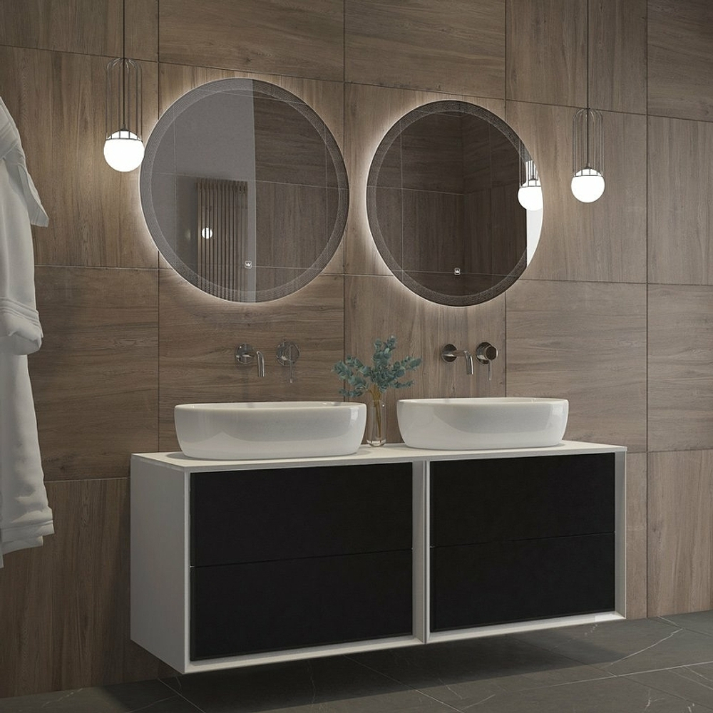 Зеркало Cezares Eco 100 CZR-SPC-ECO-1000-LED-TCH с подсветкой с лазерной гравировкой и сенсорным выключателем