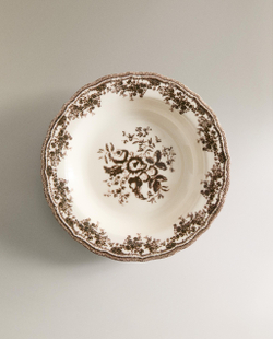 Zara Home тарелка глубокая из фаянса, цвет синий, 23 см · 2460/201