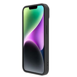 Чехол с шелковистым покрытием черного цвета от Nillkin для iPhone 15, серия CamShield Silky Magnetic Silicone Case (поддержка беспроводной зарядки MagSafe)