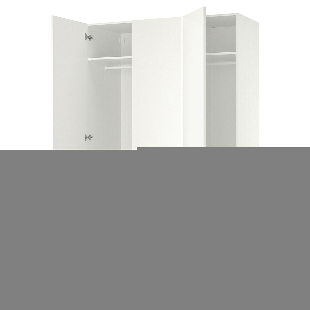 Распашной шкаф PAX FORSAND трехдверный с 2 полками (белый)  150*50*220