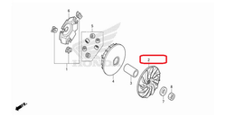 22102-KZR-600. FACE, DRIVE. Honda PCX