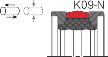 Уплотнение поршня K09-N