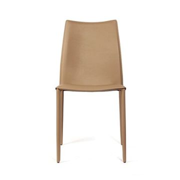 Стул Rolf, кожа фактурная мокко