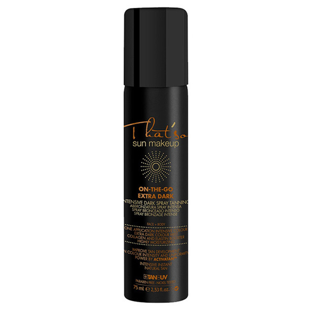 Спрей-автозагар мгновенный интенсивный темный That`So On The Go Extra Dark Tanning Spray 75мл