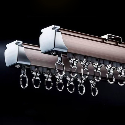 Карниз для штор, алюминиевый, потолочный и настенный монтаж