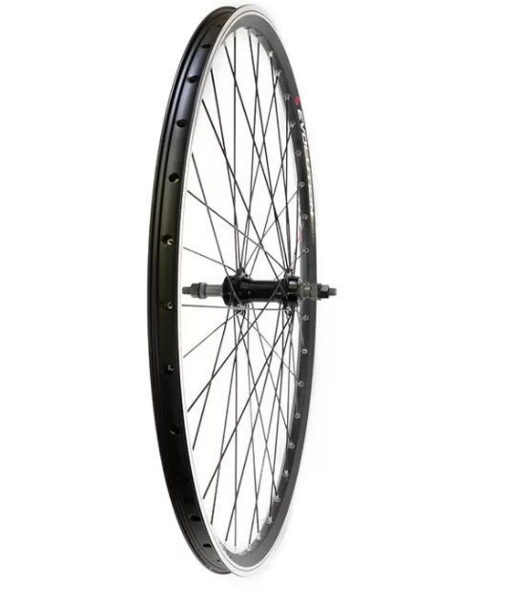 Колесо заднее 27.5" TRIX, профиль алюминиевый, двойной, 36H, фрезерованный, 584х19,6/22,8х20,2мм, A/V, анодированный, черный, втулка алюминиевая, V-br, под трещотку, гайки, черная, спица черная