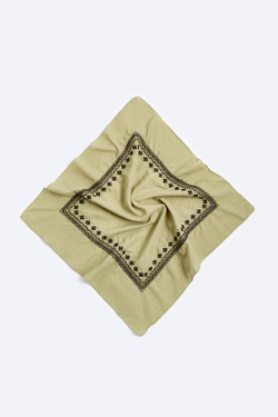 ZARA БАНДАНА С ВЫШИВКОЙ, ОЛИВКОВЫЙ