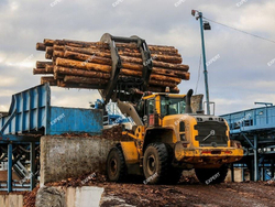 Бревно захват на Экскаватор-погрузчик Terex