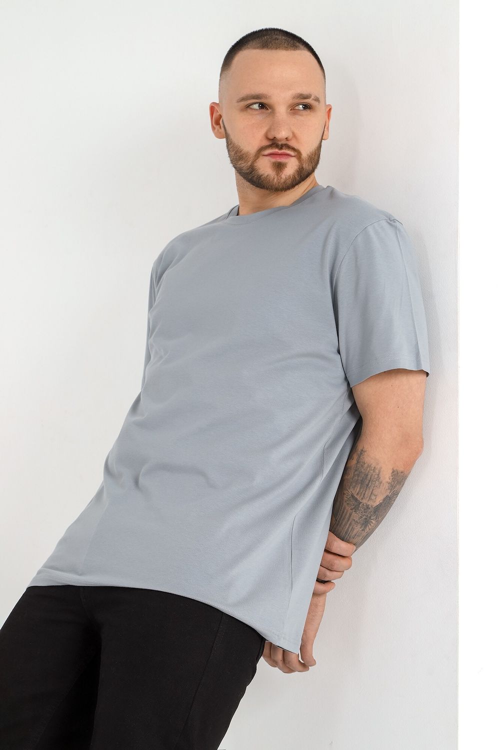 Фуфайка (футболка) мужская Клаб-1У Виотекс СЕРЫЙ