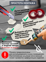 Деревянные самоклеящиеся панели для стен Соты, 15см, Белый дуб