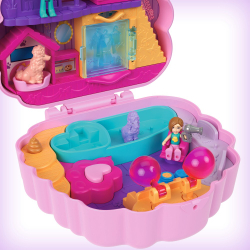 Polly Pocket - Пудель салон красоты Компактный набор 2 куклы + аксессуары HKV35 / артикул   FRY35 HKV35  / GTIN 194735109135