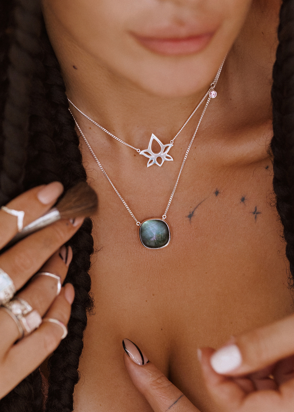 Колье «Персеги» с лабрадоритом