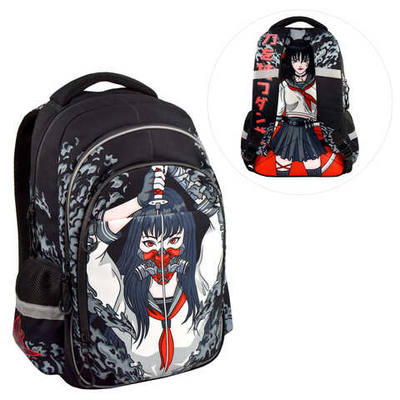 Рюкзак школьный, Феникс+, 31х44х16 см, полиэстер, сублимационная печать, 1 отделение (-я)